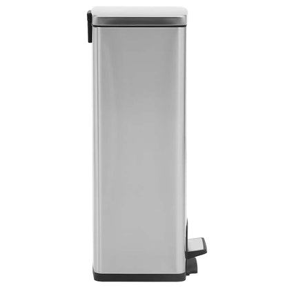 Dustbin with Pedal Anti-fingerprint 30L Silver Stainless Steel