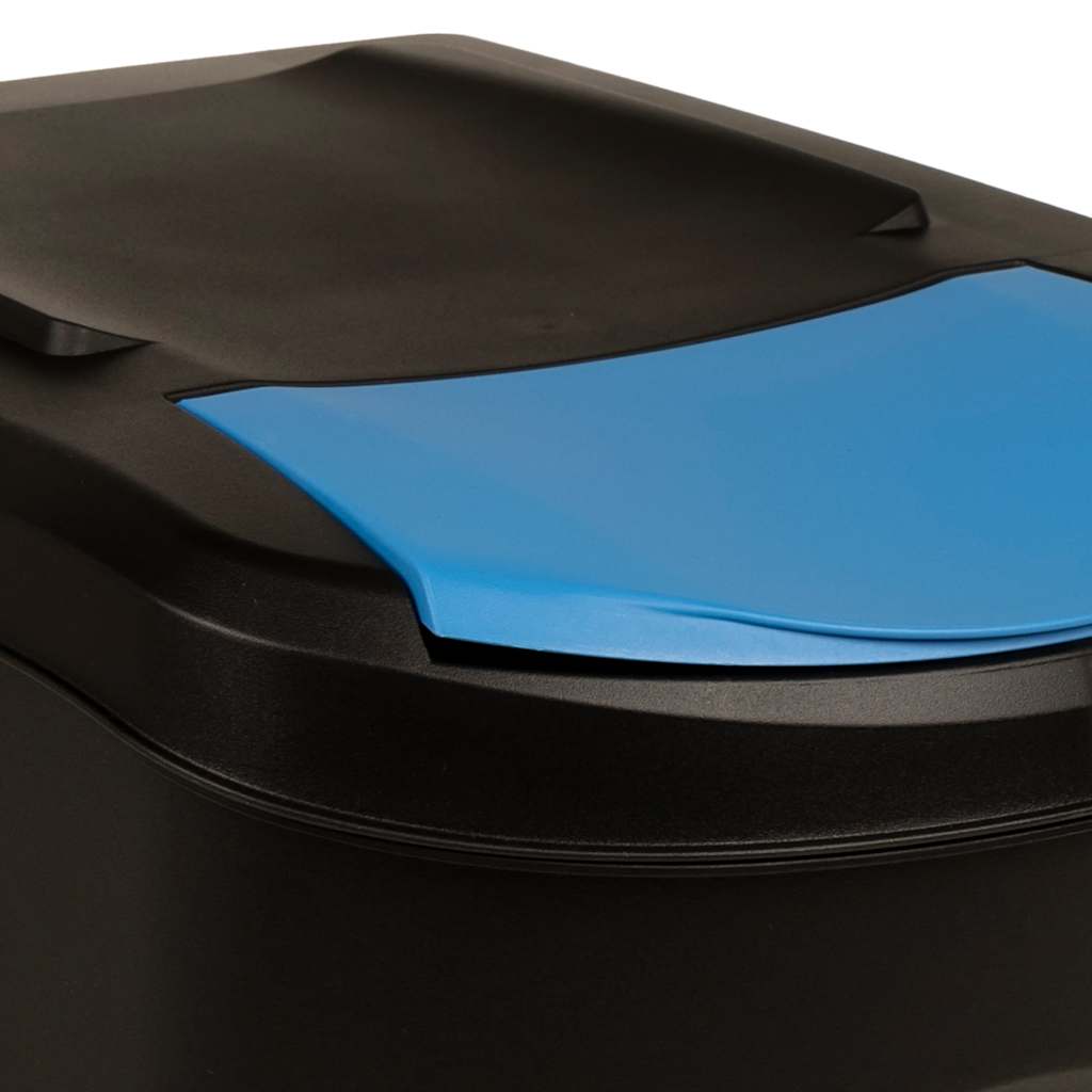 Stackable Dustbins 3 pcs Anthracite 75 L