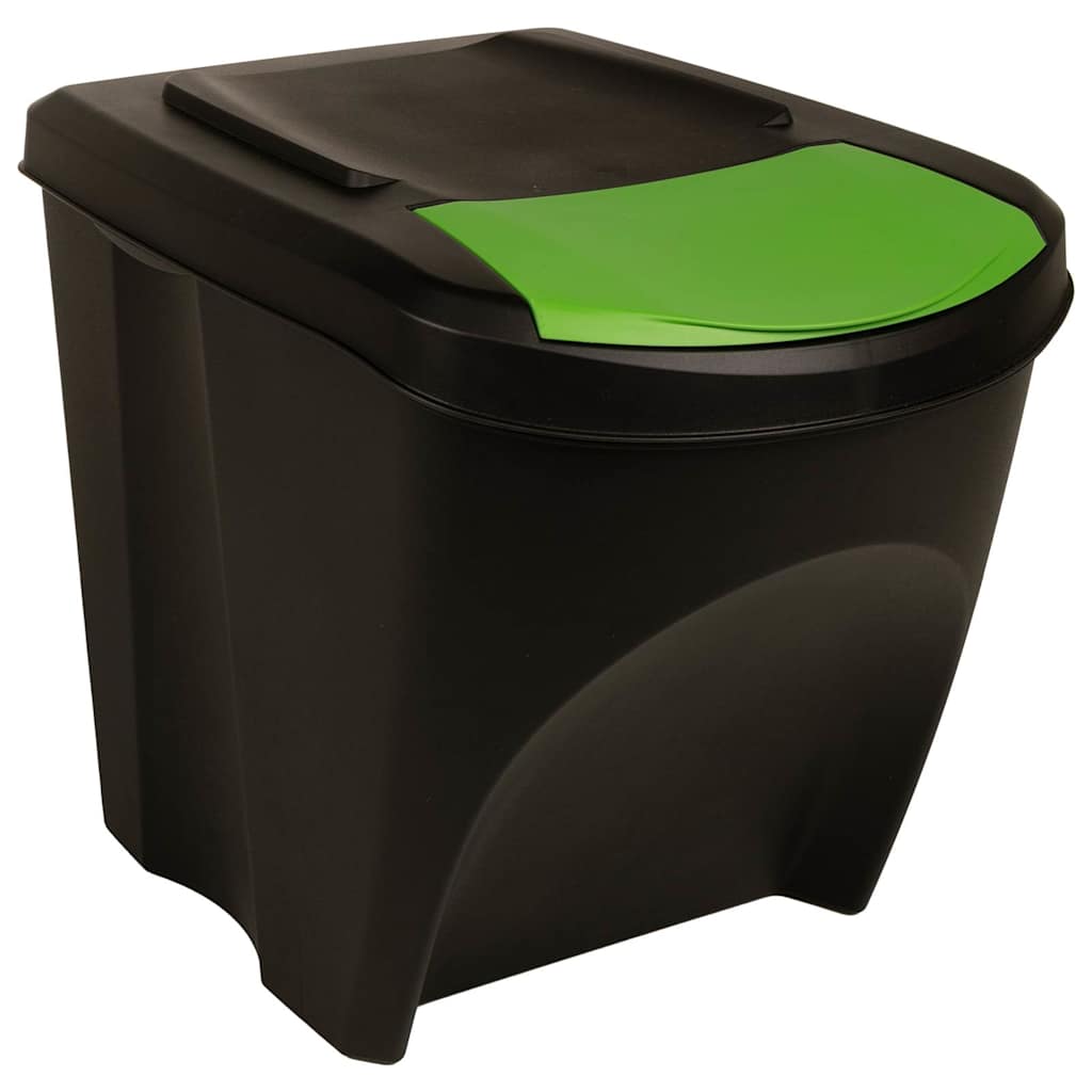 Stackable Dustbins 4 pcs Anthracite 100 L