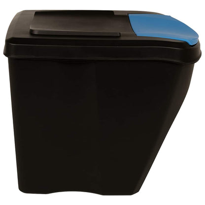 Stackable Dustbins 4 pcs Anthracite 100 L