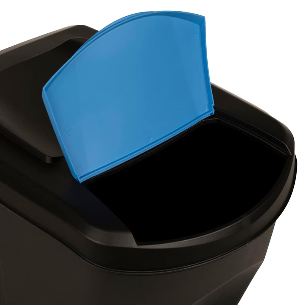 Stackable Dustbins 4 pcs Anthracite 100 L