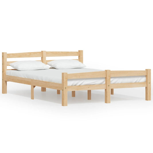 Bed Frame | Natural Wood | Solid pinewood, plywood | 120x200 cm