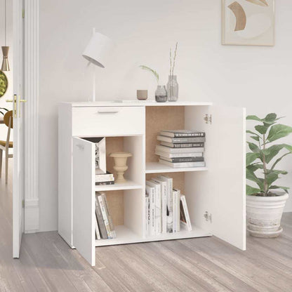 805770 vidaXL Sideboard White 80x36x75 cm Engineered Wood