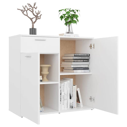 805770 vidaXL Sideboard White 80x36x75 cm Engineered Wood