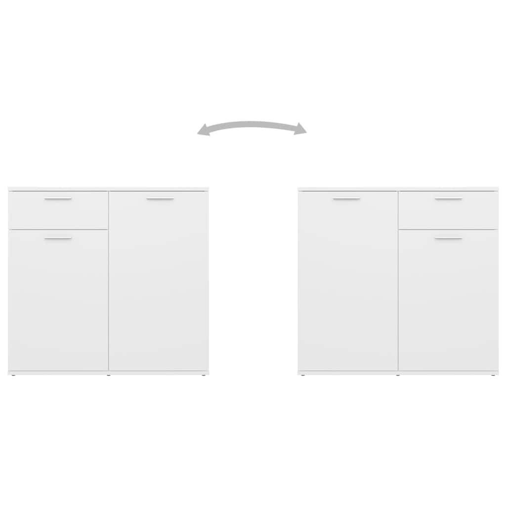 805770 vidaXL Sideboard White 80x36x75 cm Engineered Wood