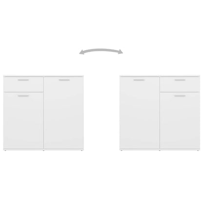 805770 vidaXL Sideboard White 80x36x75 cm Engineered Wood