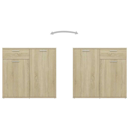 805773 vidaXL Sideboard Sonoma Oak 80x36x75 cm Engineered Wood