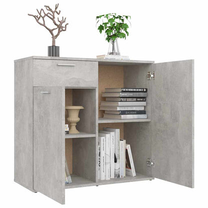 805774 vidaXL Sideboard Concrete Grey 80x36x75 cm Engineered Wood