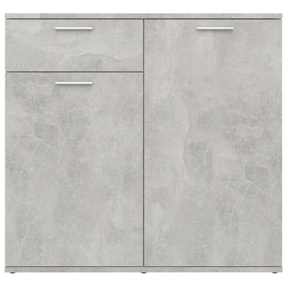 Sideboard Concrete Grey 80x36x75 cm Engineered Wood