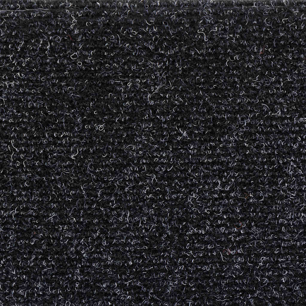 Stair Mats Self-adhesive 10 pcs 56x17x3 cm Black Half Round