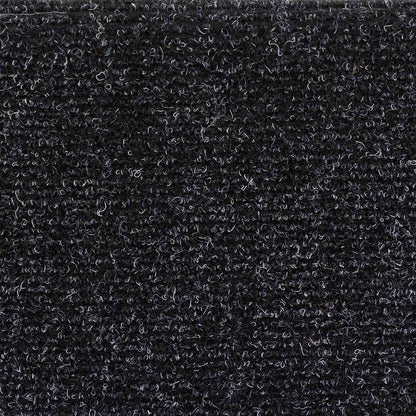 Stair Mats Self-adhesive 10 pcs 56x17x3 cm Black Half Round
