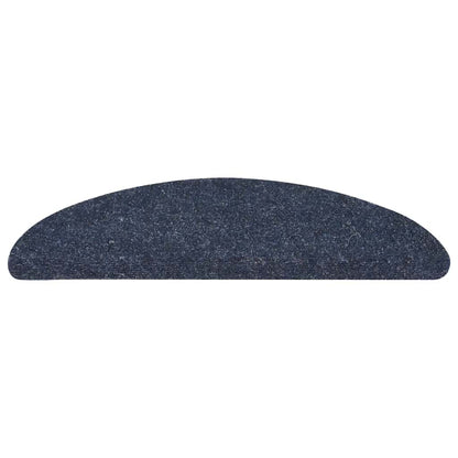 Stair Mats Self-adhesive 10 pcs 56x17x3 cm Blue Half Round