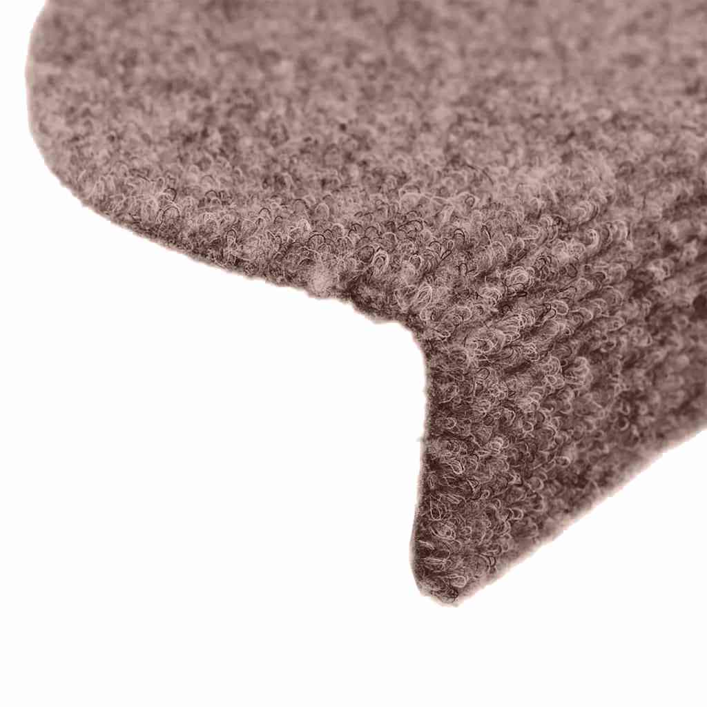 Stair Mats Self-adhesive 5 pcs 65x21x4 cm Light Brown Half Round Large