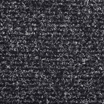 Stair Mats Self-adhesive 10 pcs 65x21x4 cm Dark Grey Half Round Large
