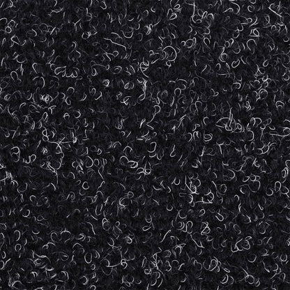 Stair Mats Self-adhesive 10 pcs 65x21x4 cm Black Half Round Large