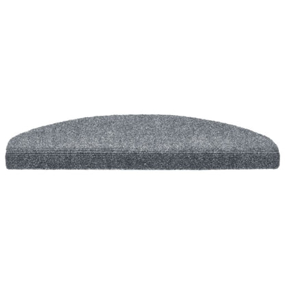 Stair Mats Self-adhesive 5 pcs 65x21x4 cm Light Grey Half Round Large