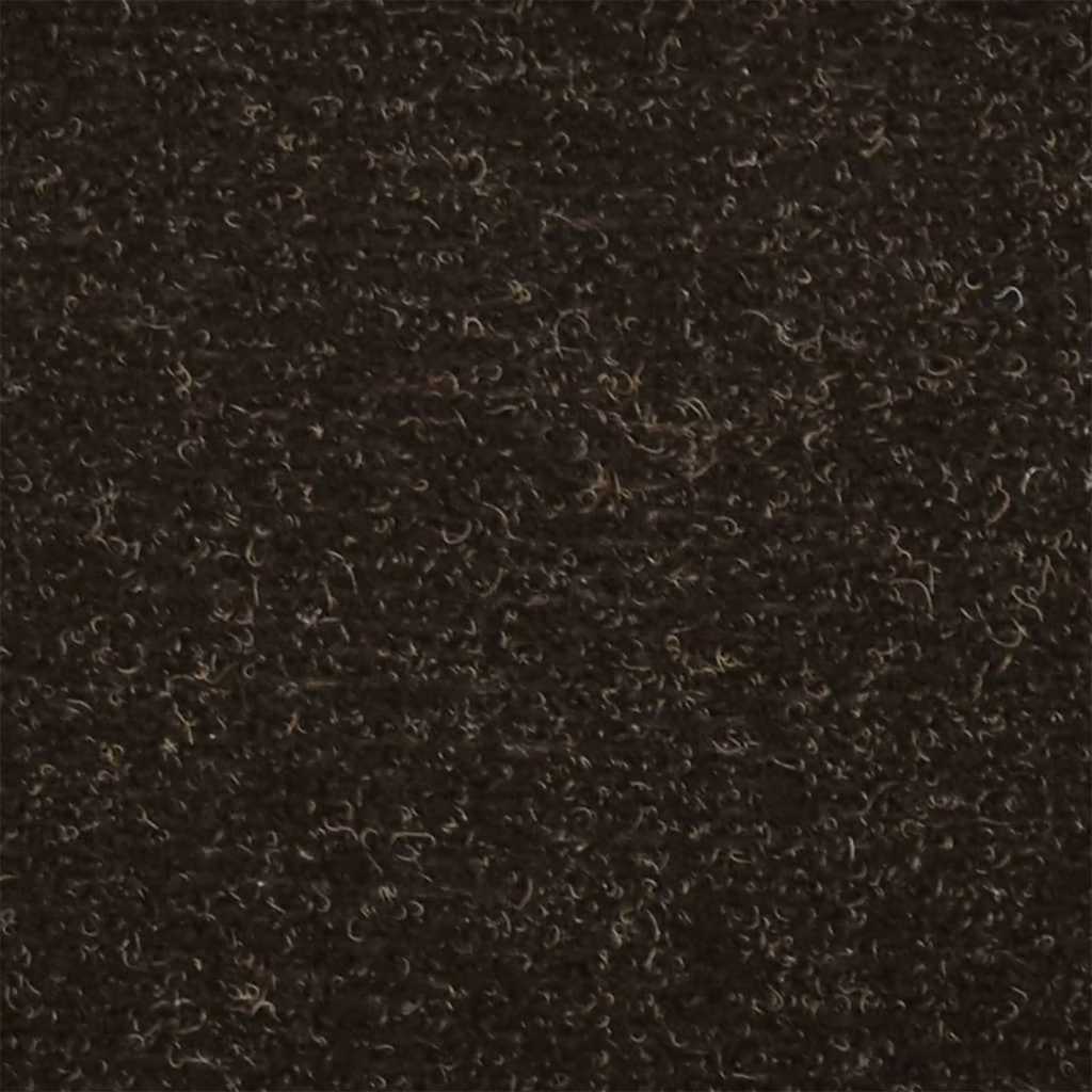 Stair Mats Self-adhesive 5 pcs 65x21x4 cm Dark Brown Half Round Large