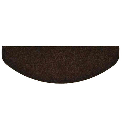Stair Mats Self-adhesive 5 pcs 65x21x4 cm Brown Half Round Large
