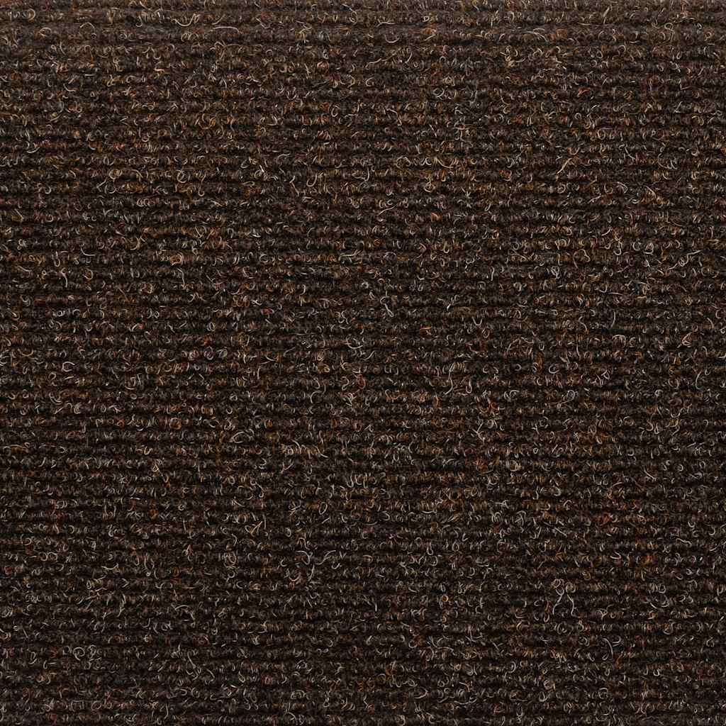 Stair Mats Self-adhesive 10 pcs 65x21x4 cm Brown Half Round Large