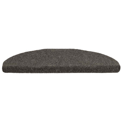 Stair Mats Self-adhesive 5 pcs 65x21x4 cm Anthracite Half Round Large