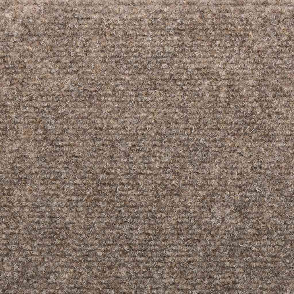 Stair Mats Self-adhesive 10 pcs 65x21x4 cm Beige Half Round Large