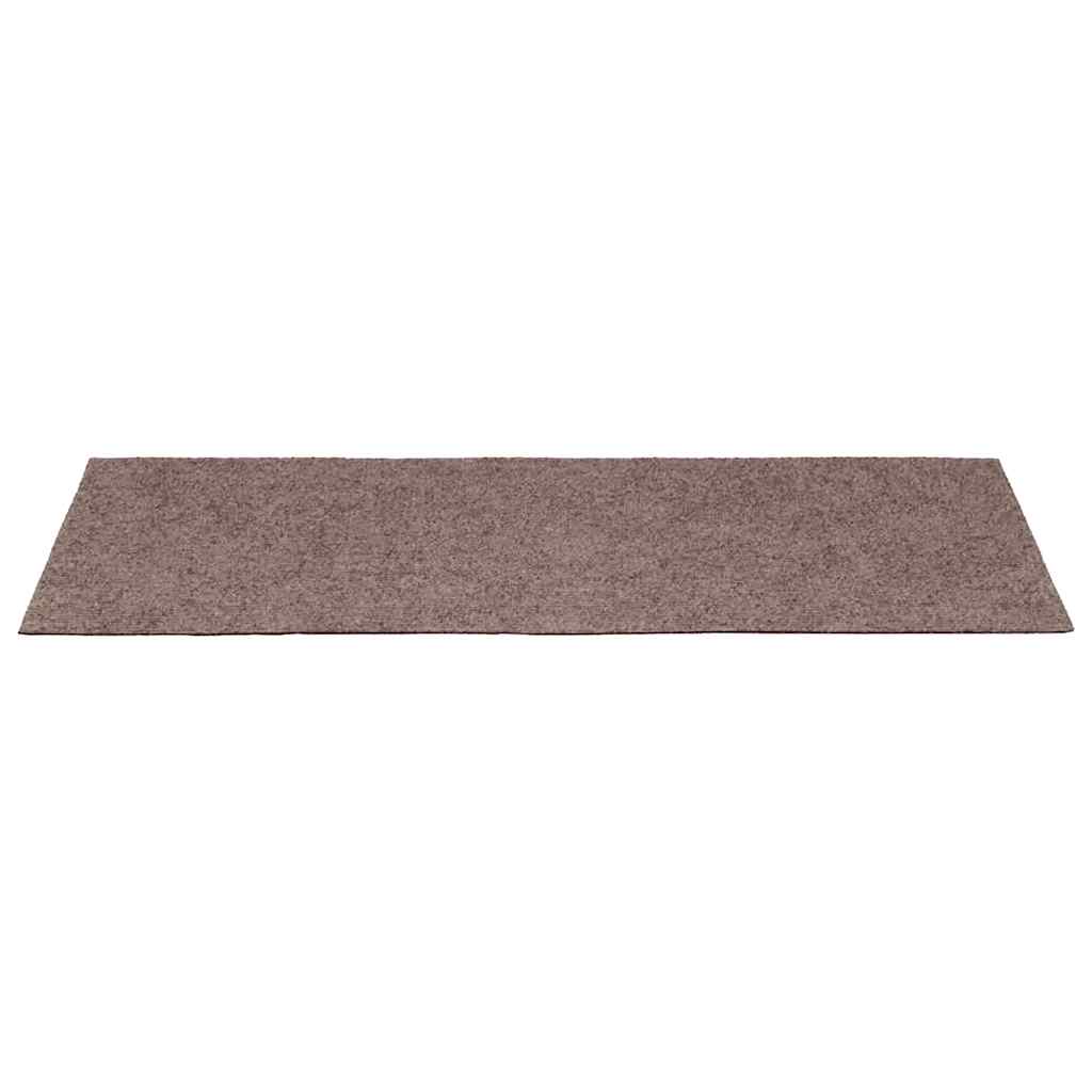 Stair Mats Self-adhesive 10 pcs 65x21x4 cm Light Brown Rectangular Edge
