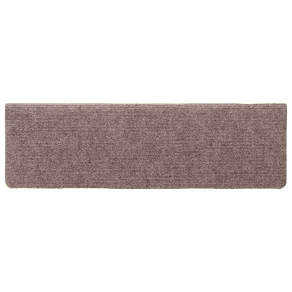 Stair Mats Self-adhesive 10 pcs 65x21x4 cm Light Brown Rectangular Edge