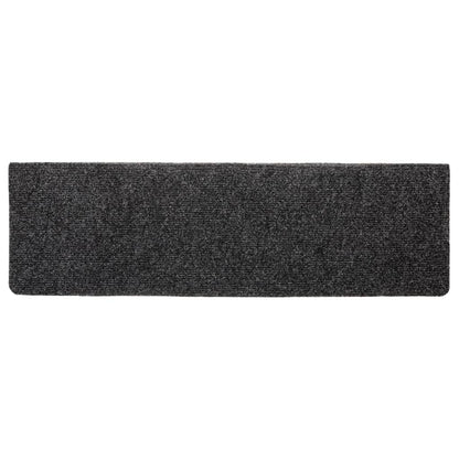 Stair Mats Self-adhesive 5 pcs 65x21x4 cm Dark Grey Rectangular Edge