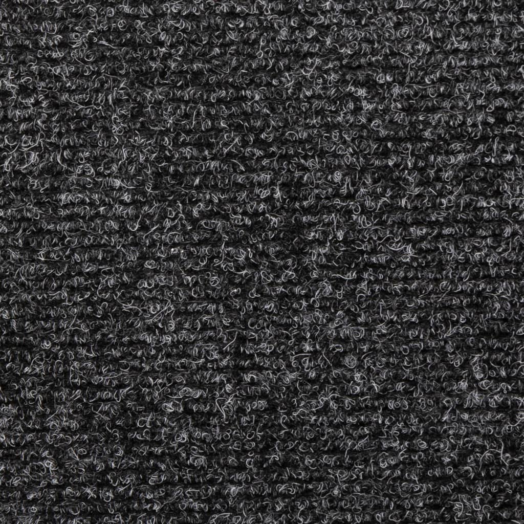 Stair Mats Self-adhesive 10 pcs 65x21x4 cm Dark Grey Rectangular Edge