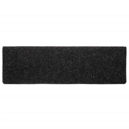 Stair Mats Self-adhesive 5 pcs 65x21x4 cm Black Rectangular Edge