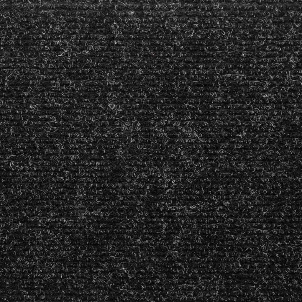 Stair Mats Self-adhesive 10 pcs 65x21x4 cm Black Rectangular Edge