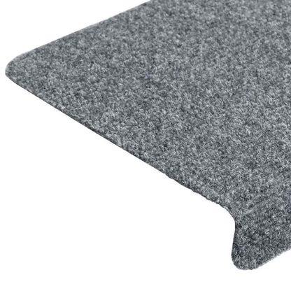 Stair Mats Self-adhesive 5 pcs 65x21x4 cm Light Grey Rectangular Edge