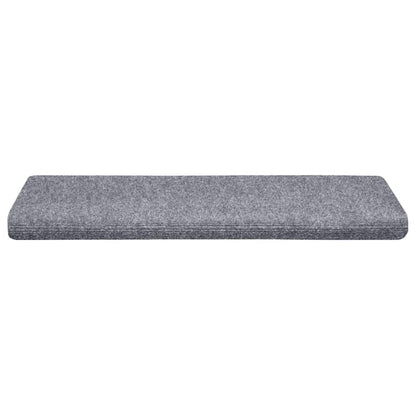 Stair Mats Self-adhesive 10 pcs 65x21x4 cm Light Grey Rectangular Edge