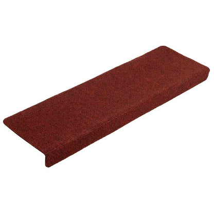 Stair Mats Self-adhesive 5 pcs 65x21x4 cm Bordeaux Red Rectangular Edge