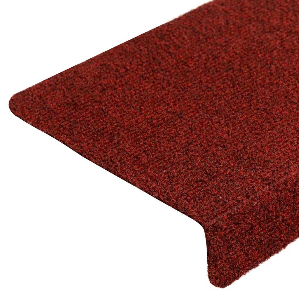 Stair Mats Self-adhesive 5 pcs 65x21x4 cm Bordeaux Red Rectangular Edge