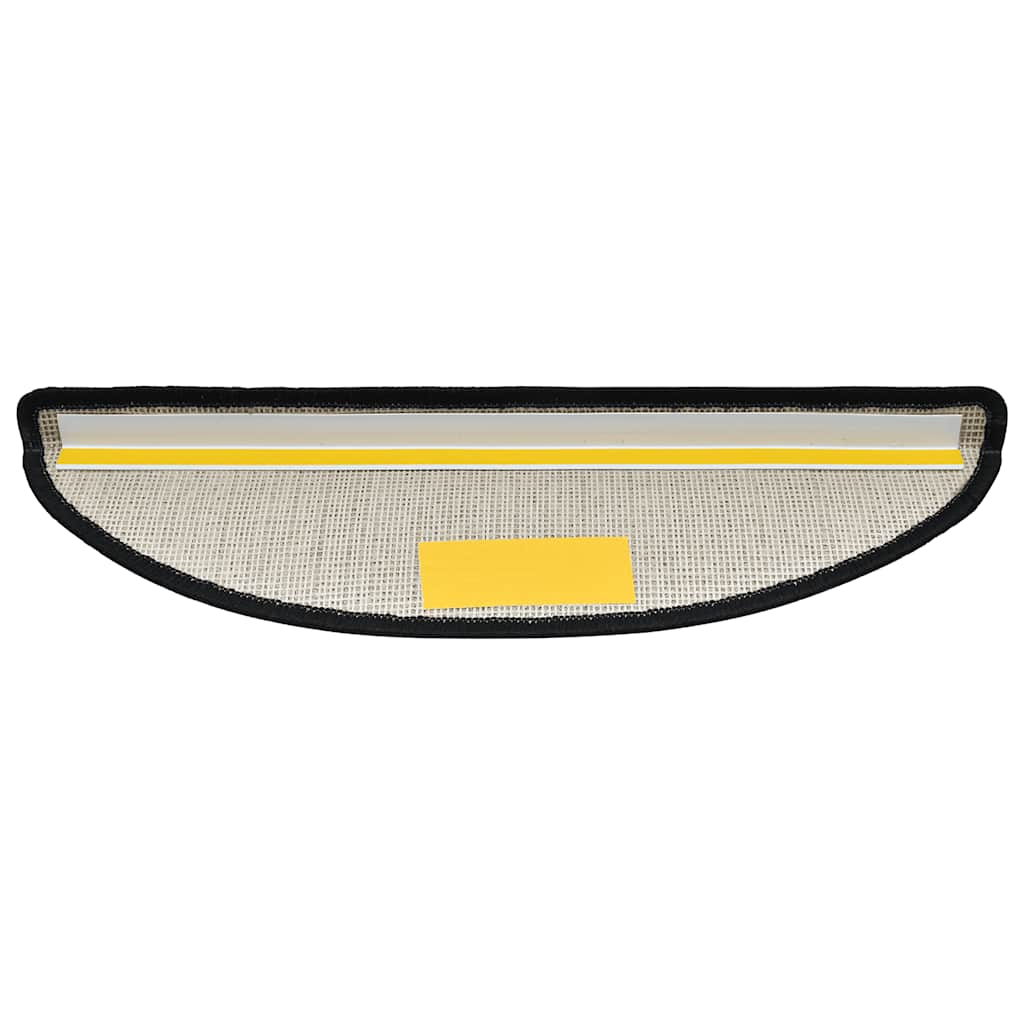 Stair Mats 10 pcs 56x17x3 cm Anthracite Half Round