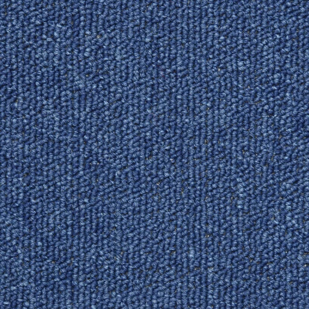 Stair Mats 10 pcs 56x17x3 cm Blue Half Round