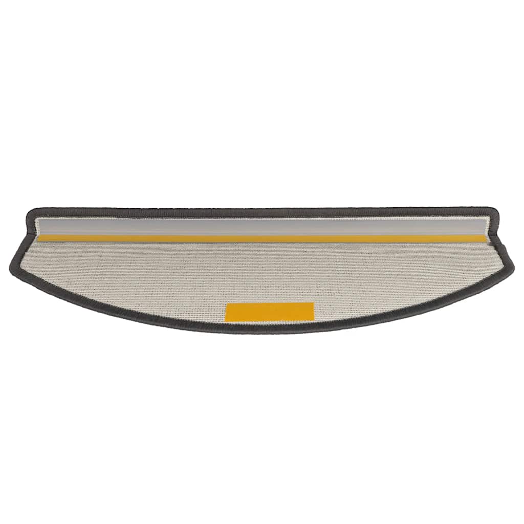 Stair Mats 10 pcs 65x24x4 cm Dark Grey Half Round Large