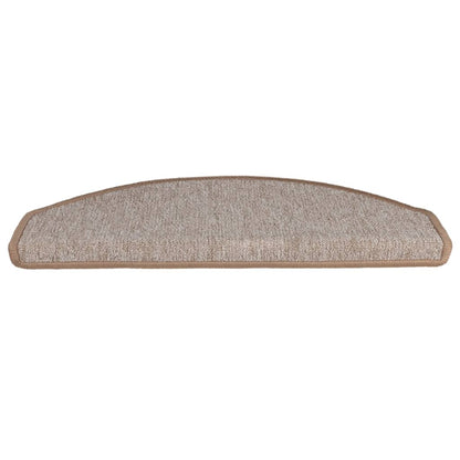 Stair mats 10 pcs 65 x 24 x 4 cm Light Brown