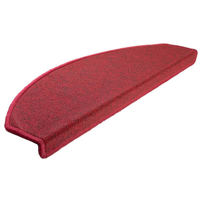 Stair Mats 10 pcs 65x24x4 cm Red Half Round Large