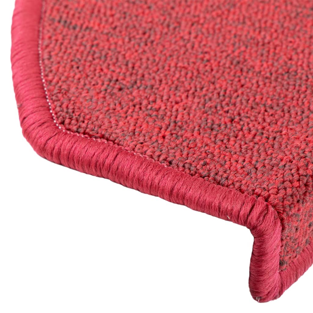 Stair Mats 10 pcs 65x24x4 cm Red Half Round Large