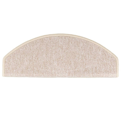 Stair Mats 10 pcs 65x24x4 cm Taupe Half Round Large