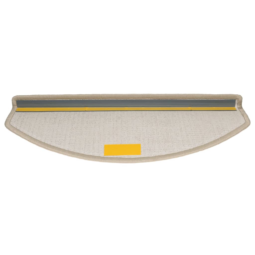 Stair Mats 10 pcs 65x24x4 cm Taupe Half Round Large