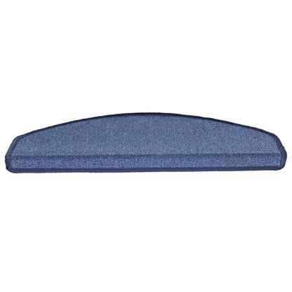 Stair Mats 10 pcs 65x24x4 cm Blue Half Round Large