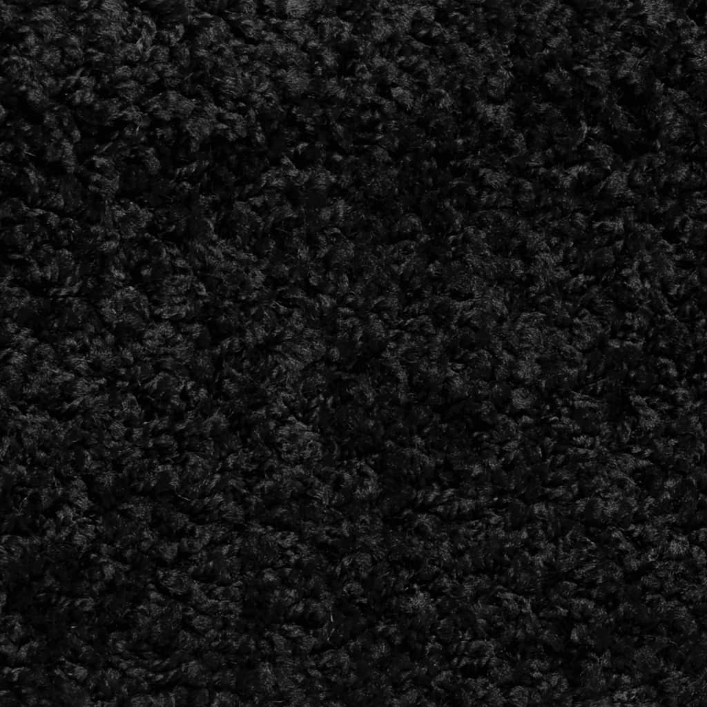 Stair Mats 10 pcs 56x17x3 cm Black Half Round