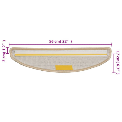 | Stair mats | Other 10 pcs Cream 56 x 17 x 3 cm