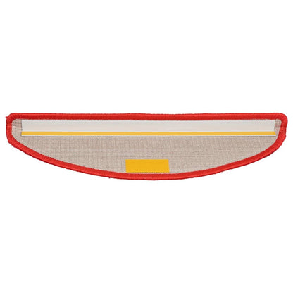 Stair Mats 10 pcs 56x17x3 cm Red Half Round