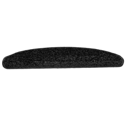 Stair Mats 10 pcs 65x21x4 cm Black Half Round Large