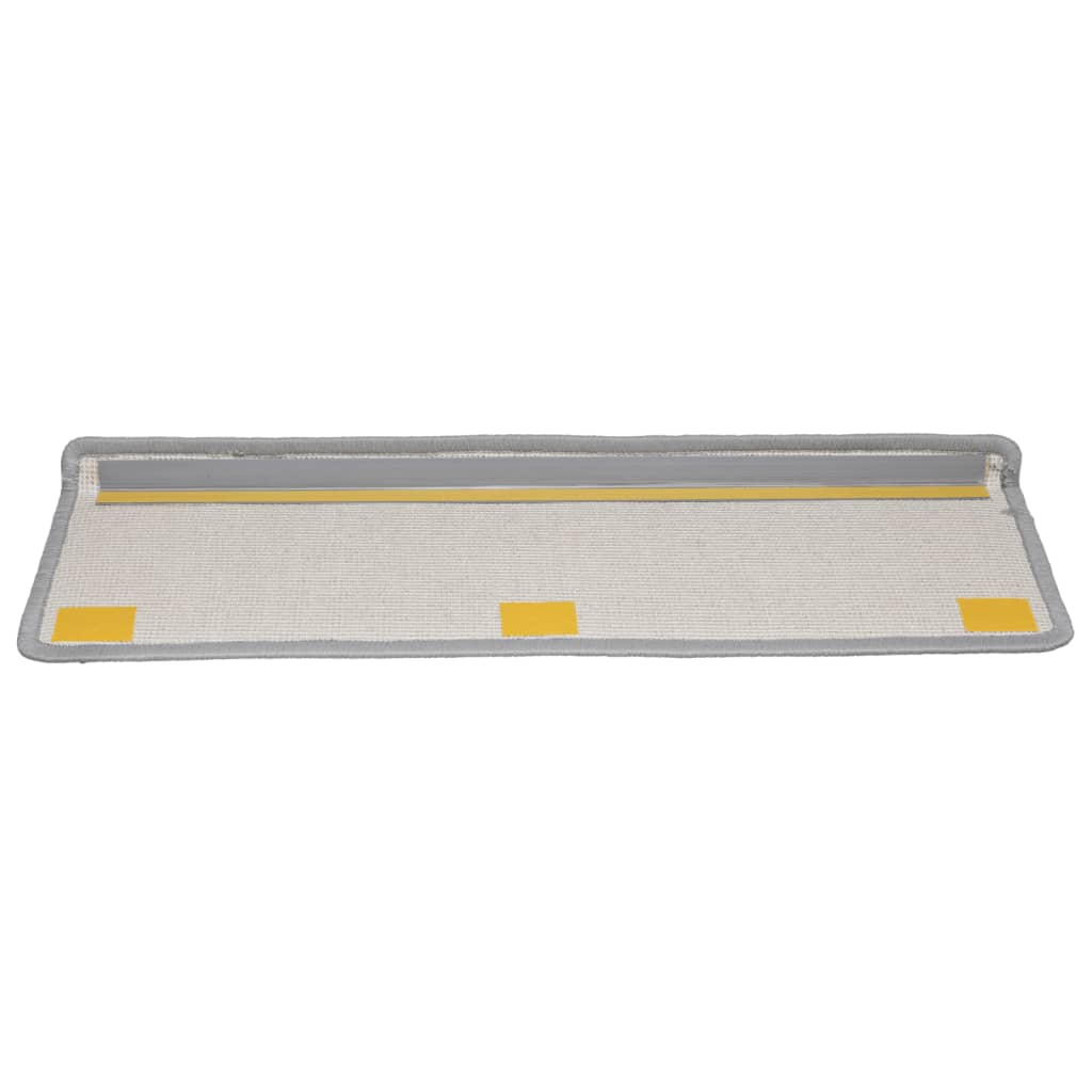 Stair Mats 10 pcs 65x21x4 cm Grey Rectangular Edge