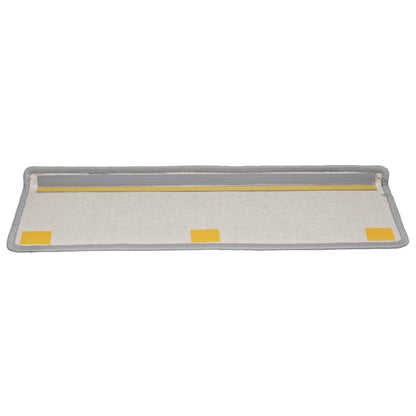 Stair Mats 10 pcs 65x21x4 cm Grey Rectangular Edge
